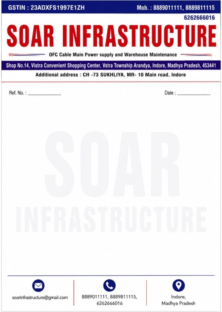 Soar Infrastructure official letterhead